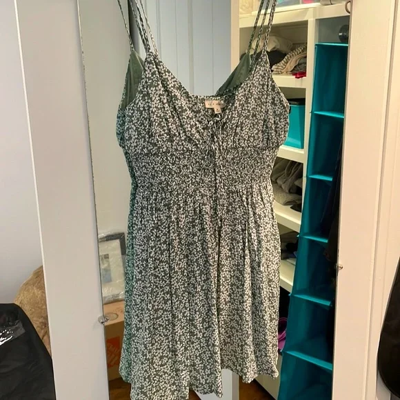 la hearts green floral dress L.A. hearts green and white floral sundress